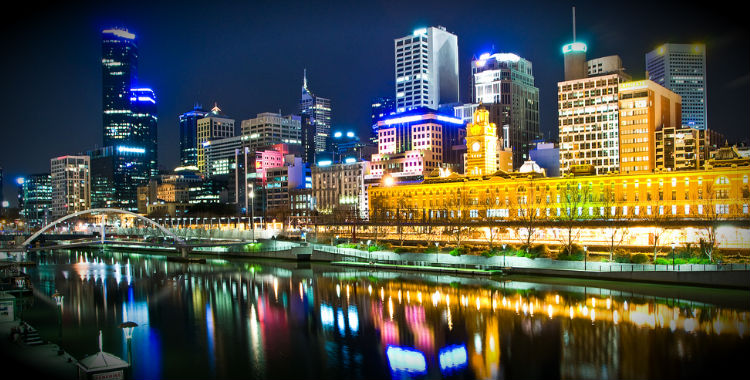 Melbourne, Australia home to 4,077,036 people.